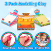 Playkidiz 3 Pack Clay Modeling Crafts Kit for Children, Super Light Nontoxic, - Modeling Clay Never Dries, STEM Educational DIY Molding Set, Mess-Free Fun