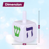 Hanukkah Spinning Light-Up Dreidel, Classic Dreidel w LED Lights Inside, Large Hebrew Letters on Side