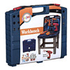 Playkidz Construction Workbench for Kids Portable Boys & Girls Toy Playset Includes Working Electric Power Drill, Travel Carry Case & 45+ Tools & Accessories to Build a Realistic Workbench Ages 3+