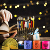 Chanukah Themed Magic Springs - 12 Pieces - Multicolor Coil Springs with Hanukkah Theme – Entertaining and Classic Novelty Toy and Prize for Kids (Pack of 12)