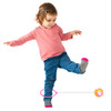 Playkidz Flashing Skip Ball with LED Lights, Ankle Jumping Game for Kids & Adults, Indoor & Outdoor (Colors May Vary Between, Pink, Blue or Green)