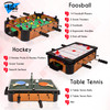 Point Games 3 in 1 Small Multi Game Set, Foosball, Air Hockey, Table Tennis - Portable Mini Arcade Table for Easy Carry - Perfect Arcade Gift for Children - Recommended Age 3+