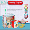 Playkidz Mini Laundry Play Set - Washer Set with Iron, Ironing Board, Washer and Much More - Lights and Sound Features - Educational Toy - Recommended Ages 3+