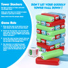 Point Games Googly Tower - Stacking Tower Game with Fun Design - Developmental & Interactive Puzzle, Test Stabilizing Skills- Ages 3+