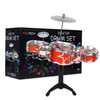 Kidstech Drum Set - Musical Instrument for Kids - Toddler Rock Set - 5 Jazz Drum Set, Cymbal and 2 Drumsticks - Musical Drum Toy for Girls and Boys