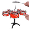 Kidstech Drum Set - Musical Instrument for Kids - Toddler Rock Set - 5 Jazz Drum Set, Cymbal and 2 Drumsticks - Musical Drum Toy for Girls and Boys