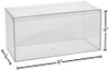 clear acrylic box- horizontal 8x4x4 (3 Pack)