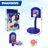 Point Games 2 in 1 Basket Ball Games with Launcher - Mini Desktop Basketball Classic Table Top Office Shooting Toy - Aiming Game with 2 Boards Feature - Portable Toys for Boys, Girls or Sports Fan