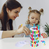 Point Games Crazy Tower - Stacking Tower Game with Fun Roman Column Design- Toppling Leaning Tower Toy with Dice - Developmental & Interactive Puzzle, Test Stabilizing Skills- Ages 5+