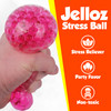 Squishy Stress Ball with Water Beads, Anxiety Relief Squishy Ball for Adults and Kids, Stress Ball Sensory Fidget Toy, Boosts Concentration and Focusing, Pack of 12, Ages 3+