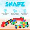 SNAPZ Building Bricks 500 Pcs Connecting Toy - Strong Durable Colorful Block Set w Storage, Interlinking Construction Blocks for Kids - STEM Development, Creativity and Educational Children Toys, 4+