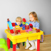 PlayBuild Kids Pretend Play Table - Multipurpose Table for Kitchen, Construction, Picnic, Storage and Safe for Indoor and Outdoor Use For Girls or Boys age 3+.