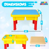 PlayBuild Kids Pretend Play Table - Multipurpose Table for Kitchen, Construction, Picnic, Storage and Safe for Indoor and Outdoor Use For Girls or Boys age 3+.