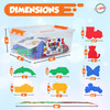 PlayKidz Lacing Kit For Toddlers And Kids. 32 Sewing Cards With Different Shapes And Designs For Occupational Therapy, Improves Fine Motor Skills And Ideal For Kids And Or Adults With Sensory.