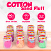 Playkidz Cotton Sand Fluff 12 Pack Putty Toys, Sensory Sand Fluff Stuff. Stress Relief Kids Toy. Cloud Slime & Molding Play Therapy Putty Magic Sand, Fidget & Anxiety Relief 3+