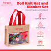 Baby Doll Knit Hat and Blanket Set, Handmade with Heart Crochet Set, Realistic Looking Baby Clothes, Baby Doll Clothing Set, Nurture, Love, Play and Learn for Girls