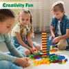 Play Build My First Brick Set 200 Pieces, Four Primary Color Building Blocks Set, Multiple Sizes, Stem Learning Educational Toy, Play and Learn Ages 3+