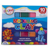 Playkidiz Art Modeling Clay 10 Colors, Beginners Pack, STEM Educational DIY Molding Set, at Home Crafts for Kids