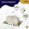 Puzelworx 3D Puzzles for Adult and Kids,  White House Model Kit Puzzle, Model Building Kits 3D Foam Puzzle, STEM Projects for Kids, Great Gift, DIY Project for Kids (White House)