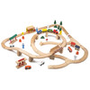 Play Build Wooden Train Set, Complete Toddler Train Set, 80 Piece Interactive Play & Learn Set, Creative Wooden Train Track Design, Ages 3+ (80 Piece Set)