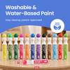 Darice Washable Dot Markers for Toddlers, 12 Colors (40ml 1.35oz) Paint Marker Dot Art Set, Water Based Non-Toxic Bingo Daubers for Kids