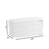 Hammont Clear Acrylic Boxes - 12 Pack - 4.75x2.5x2