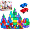 Playmags 100-Piece Magnetic Tiles Building Blocks Set, 3D Magnet Tiles for Kids Boys Girls, Educational STEM Toys for Toddlers…