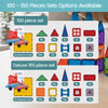 Playmags 100-Piece Magnetic Tiles Building Blocks Set, 3D Magnet Tiles for Kids Boys Girls, Educational STEM Toys for Toddlers…