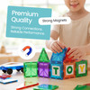 Playmags 100-Piece Magnetic Tiles Building Blocks Set, 3D Magnet Tiles for Kids Boys Girls, Educational STEM Toys for Toddlers…