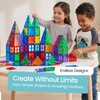 Playmags 100-Piece Magnetic Tiles Building Blocks Set, 3D Magnet Tiles for Kids Boys Girls, Educational STEM Toys for Toddlers…