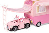 Na Na Na Surprise Kitty-Cat Camper Playset, Pink Toy Car Vehicle for Fashion Dolls with Cat Ears & Tail, Opens to 3 Feet Wide for 360 Play, 7 Play Areas, Accessories, Gift for Kids Ages 5 6 7 8+ Years