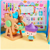 Gabby's Dollhouse, Baby Box Cat Craft-A-Riffic Room with Exclusive Figure, Accessories, Furniture and Dollhouse Delivery, Kids Toys for Ages 3 and up