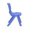 Playkidiz 10.5 Inch School Classroom Blue Stackable Kids Accent Resin  Chair.