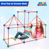 Play Build Construction Fort and Tent for Kids, Building Toys Indoor and Outdoor Playhouse for Kids with 68 Pcs, Encourages Teamwork, Stimulates Imagination, Recommended for Ages 3+