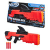 NERF Roblox MM2: Shark Seeker Dart Blaster, Shark-Fin Priming, 3 Mega Darts, Code to Unlock in-Game Virtual Item