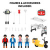 Playkidiz Push & Go Ambulance Toy Playset | Emergency Vehicle with Realistic Lights & Sounds, 4 Buildable Figures, Stickers, and Accessories for Ages 3+ Playkidiz Push & Go Ambulance Toy Playset | Emergency Vehicle with Realistic Lights & Sounds, 4 Buildable Figures, Stickers, and Accessories for Ages 3+