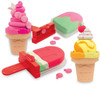 Play-Doh Ice Pops 'N Cones Freezer Themed 4 Pack of Airtight Containers Filled with 3 oz of Non-Toxic Compound
