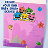 Baby Shark Color & Sticker Pad, Coloring Book and Stickers, Includes Over 50 Stickers and a 12-Page Activity Book, Color Your Own Stickers with Markers, Toys (205224)
