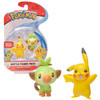 Pokemon New Sword and Shield Battle Action Figure 2 Pack - Pikachu and Grookey 2-Inch Figures