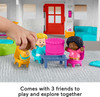 Fisher-Price Little People Friends Together Play House, Electronic Playset with Smart Stages Learning Content for Toddlers and Preschool Kids , Blue