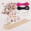 Make It Real - Juicy Couture Pink and Precious Bracelets - DIY Charm Bracelet Making Kit - Friendship Bracelet Kit with Charms, Beads & Cords - Arts & Crafts Bead Kit for Girls - Makes 8 Bracelets