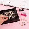 Make It Real - Juicy Couture Pink and Precious Bracelets - DIY Charm Bracelet Making Kit - Friendship Bracelet Kit with Charms, Beads & Cords - Arts & Crafts Bead Kit for Girls - Makes 8 Bracelets