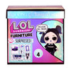 LOL Surprise Furniture Cozy Zone with Dusk Doll and 10+ Surprises, Doll Bedroom Furniture Set, Accessories