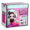 LOL Surprise Furniture Cozy Zone with Dusk Doll and 10+ Surprises, Doll Bedroom Furniture Set, Accessories