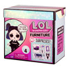 LOL Surprise Furniture Cozy Zone with Dusk Doll and 10+ Surprises, Doll Bedroom Furniture Set, Accessories