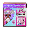 LOL Surprise Furniture Sweet Boardwalk with Sugar Doll and 10+ Surprises, Doll Candy Cart Furniture Set, Accessories