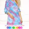 Just My Style Neon Tie-Dye Kit by Horizon Group USA, Create 18 Projects with 8 Colors