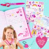 Love, Diana Light-Up Castle Diary by Horizon Group USA, Light Up Diary with Lock & Wearable Key Necklace, Includes, Multi