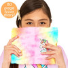 Just My Style Tie-Dye Fuzzy Diary by Horizon Group USA, Hardcover Diary with Lock & Key, Decorate with 300+ Stickers, Includes Pen with Fuzzy Cap & Soft Tie-Dye Cover, Multi (207906J)