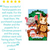 Melissa & Doug Zoo Friends Hand Puppets (Set of 4) - Elephant, Giraffe, Tiger, and Monkey